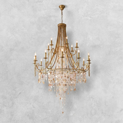 Tatum Lux Shell Crystal Chandelier