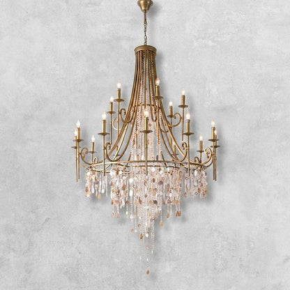 Tatum Lux Shell Crystal Chandelier