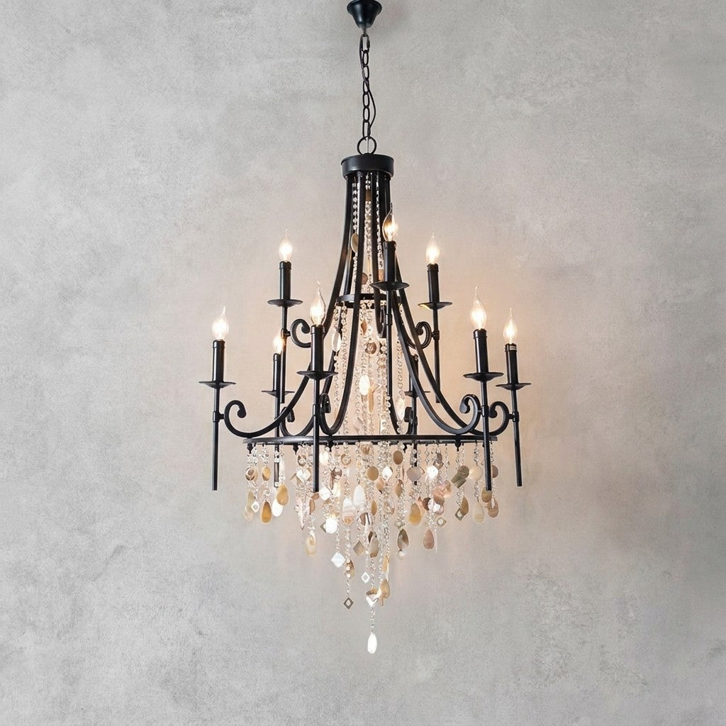 Tatum Lux Shell Crystal Chandelier