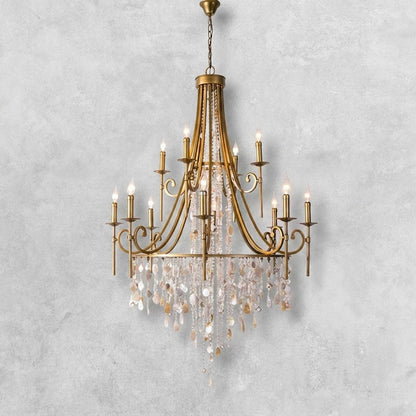 Tatum Lux Shell Crystal Chandelier