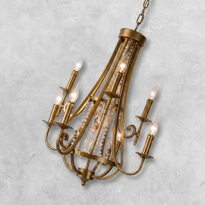Tatum Lux Shell Crystal Chandelier