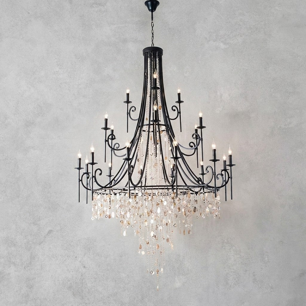 Tatum Lux Shell Crystal Chandelier