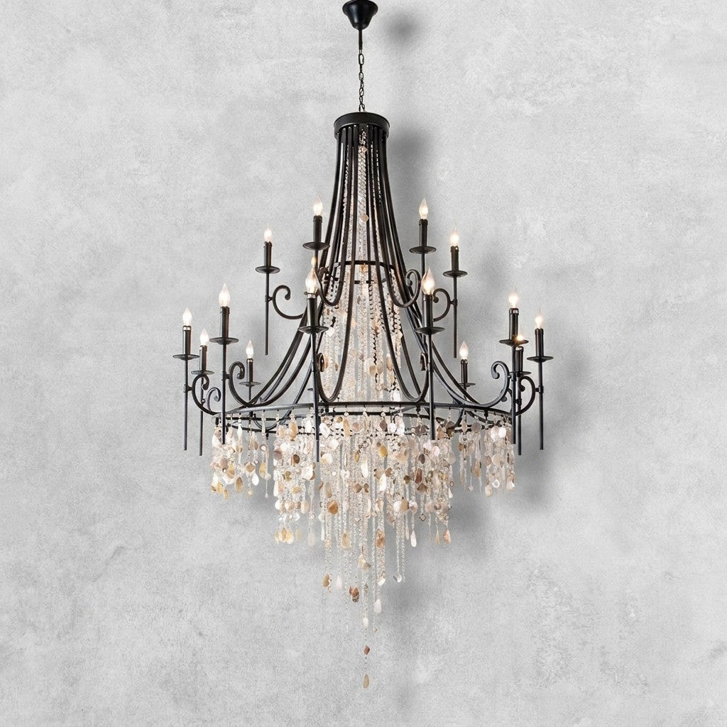 Tatum Lux Shell Crystal Chandelier