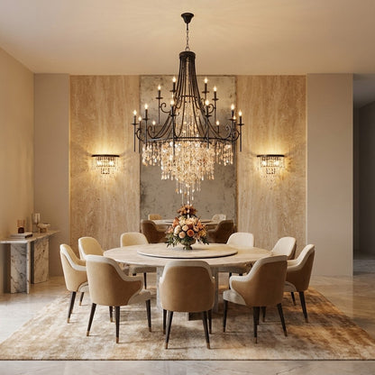 Tatum Lux Shell Crystal Chandelier
