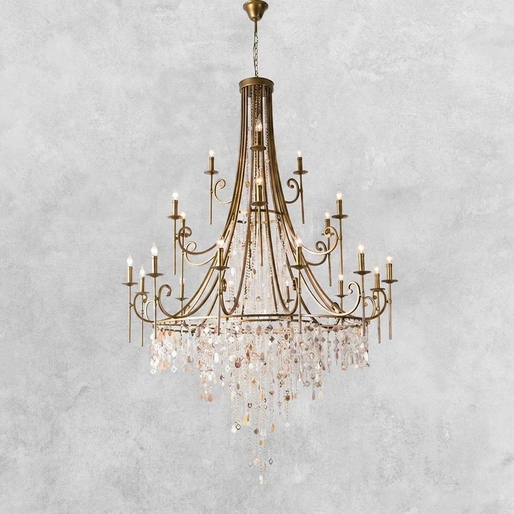 Tatum Lux Shell Crystal Chandelier