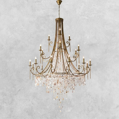 Tatum Lux Shell Crystal Chandelier