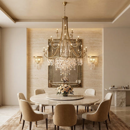 Tatum Lux Shell Crystal Chandelier