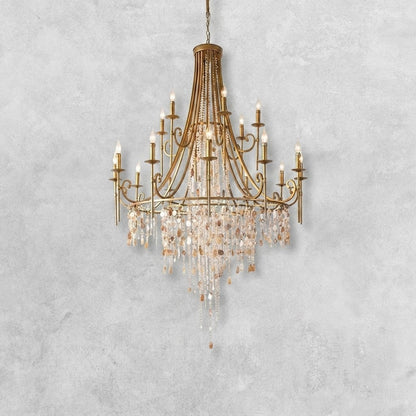 Tatum Lux Shell Crystal Chandelier