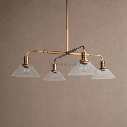 Theron Glass Round Chandelier 30’’ 52’’