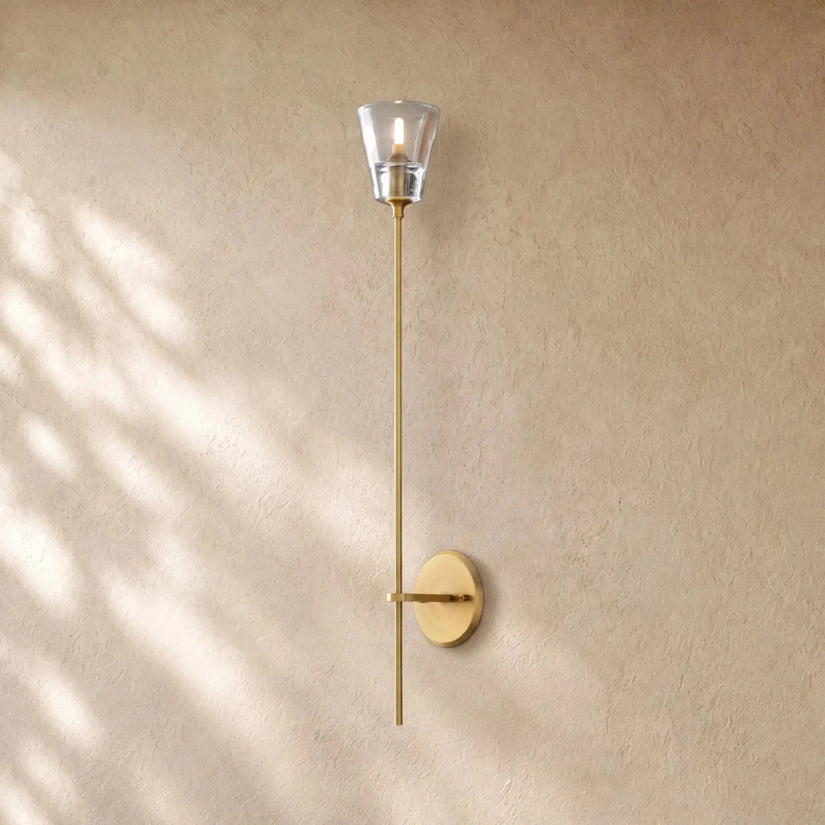 Torche De Verra Grand Sconce - Lacquered Burnished Brass