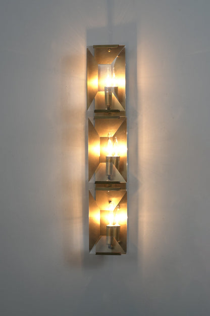 Triple Sparkling Faceted Wall Light - view 14 | everlamps