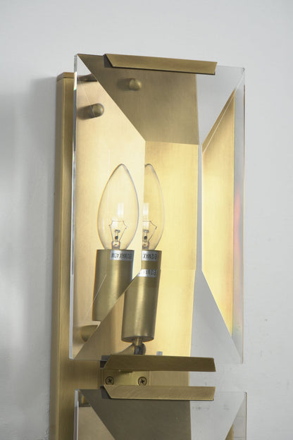 Triple Sparkling Faceted Wall Light - view 15 | everlamps