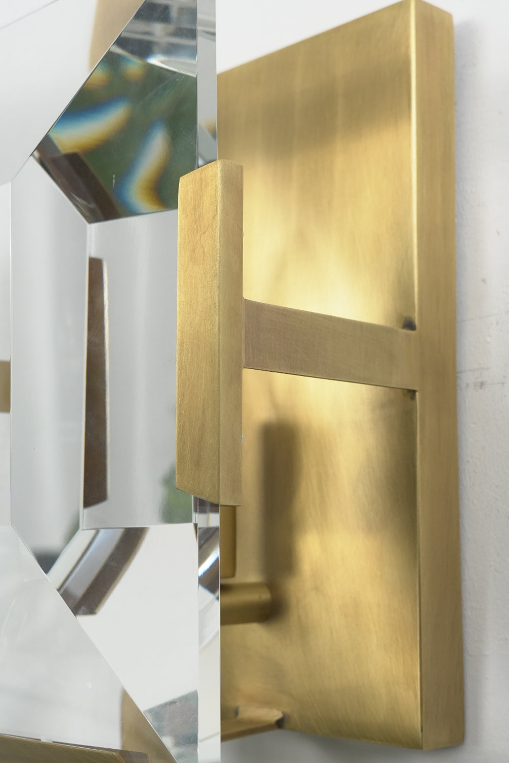 Triple Sparkling Faceted Wall Light - view 16 | everlamps