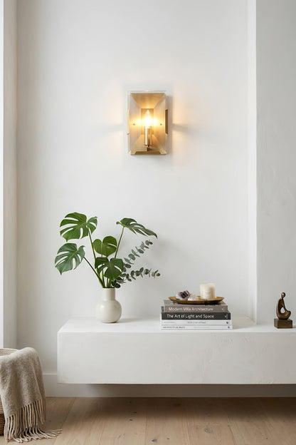 Triple Sparkling Faceted Wall Light - view 5 | everlamps