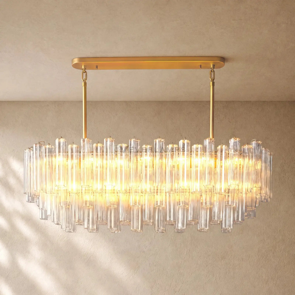 Tronchy Glass Linear Chandelier