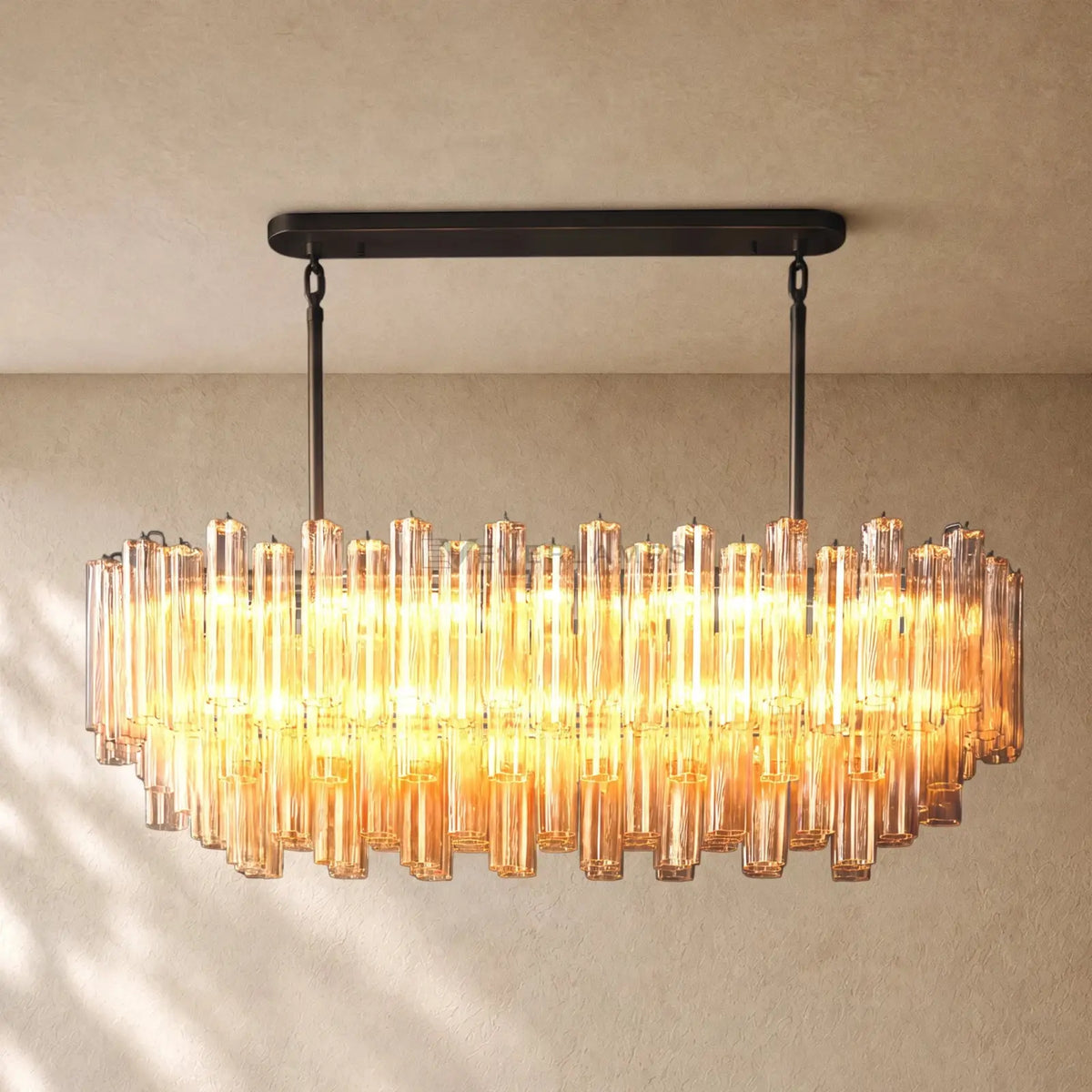 Tronchy Glass Linear Chandelier