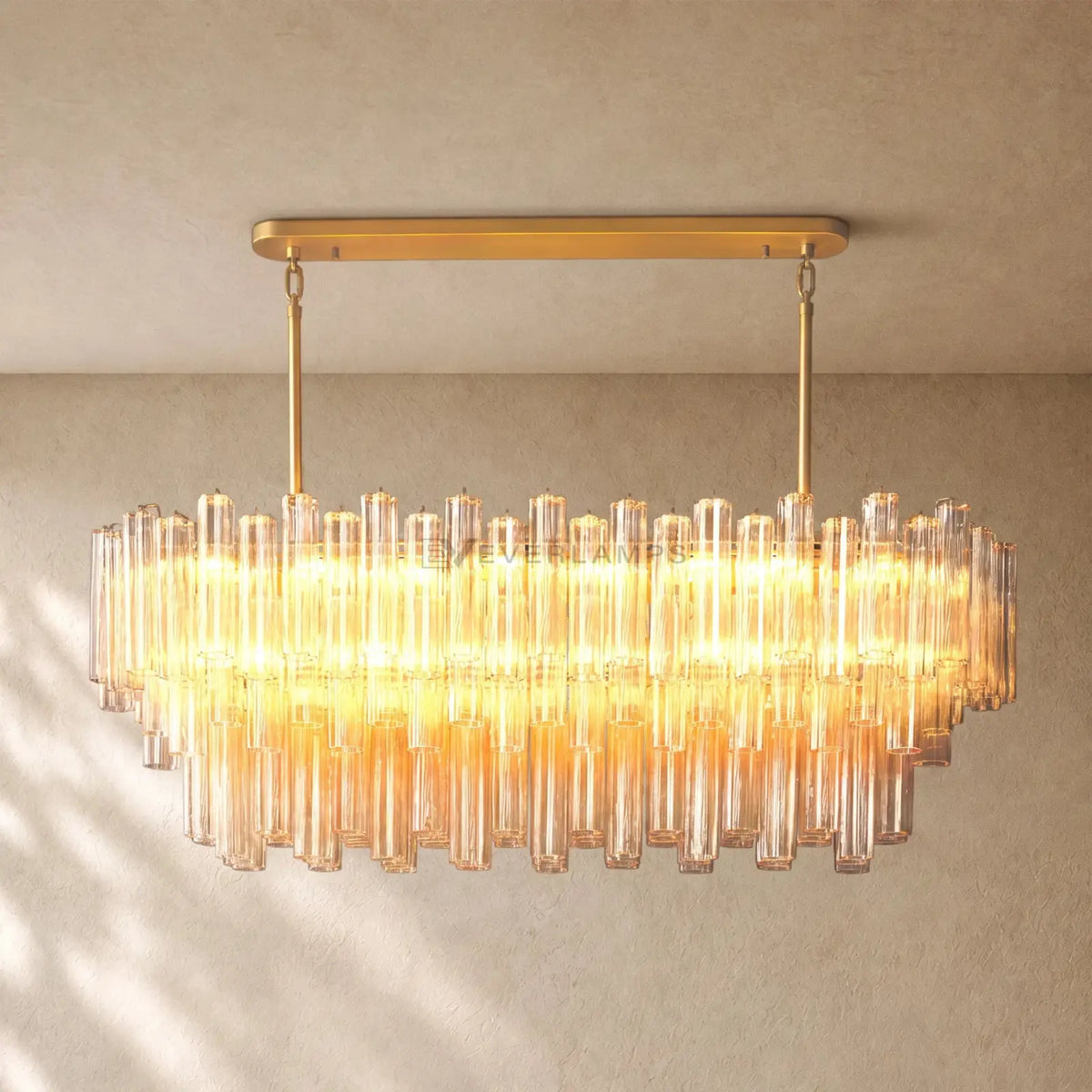 Tronchy Glass Linear Chandelier