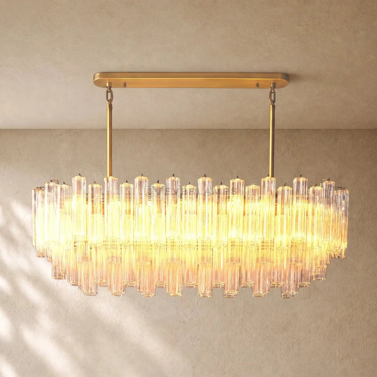 Tronchy Glass Linear Chandelier