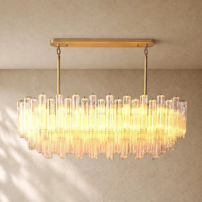 Tronchy Glass Linear Chandelier