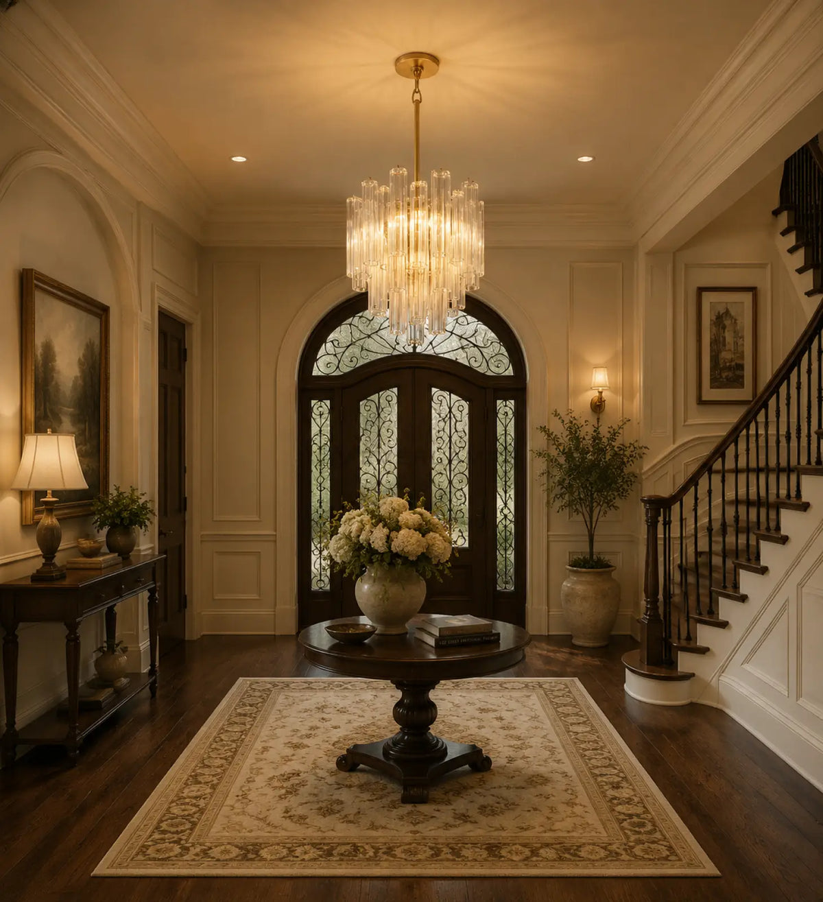 Tronchy Glass Round Chandelier
