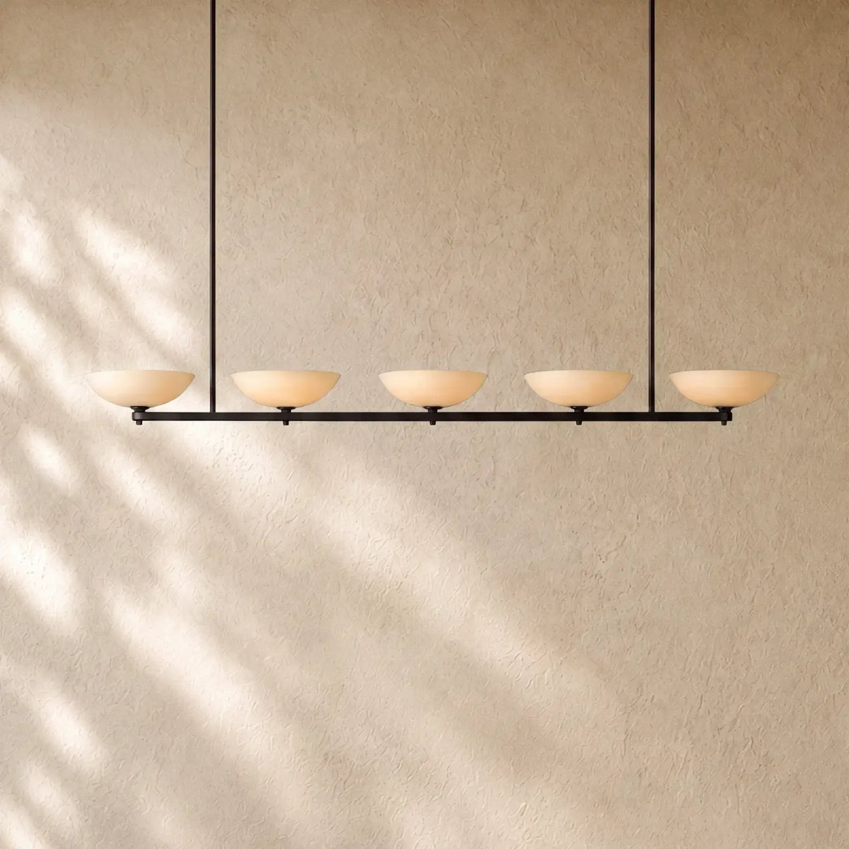 Vernat Linear Chandelier - Bronze / 76’’