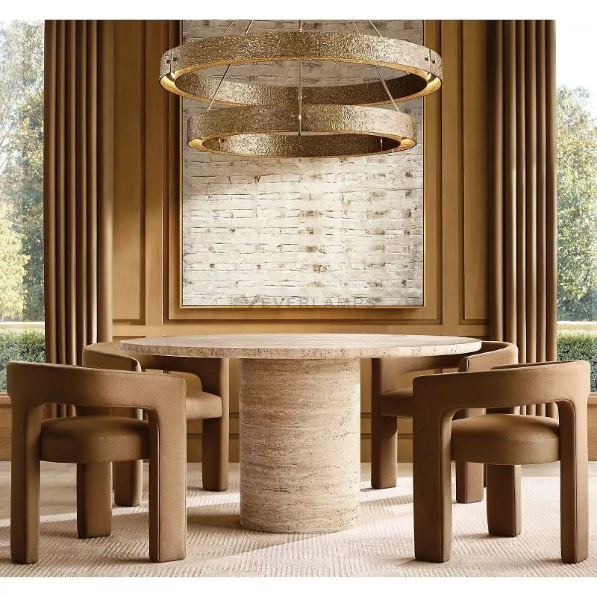 Vilary 2 - tier Round Chandelier 60" - everlamps