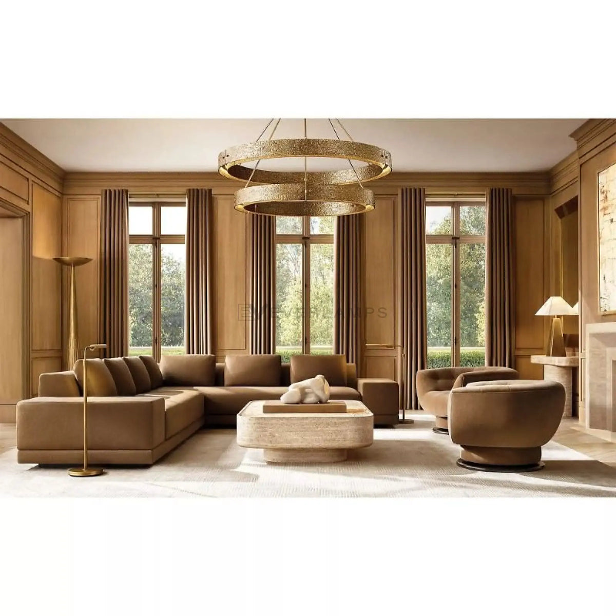 Vilary 2 - tier Round Chandelier 60" - everlamps