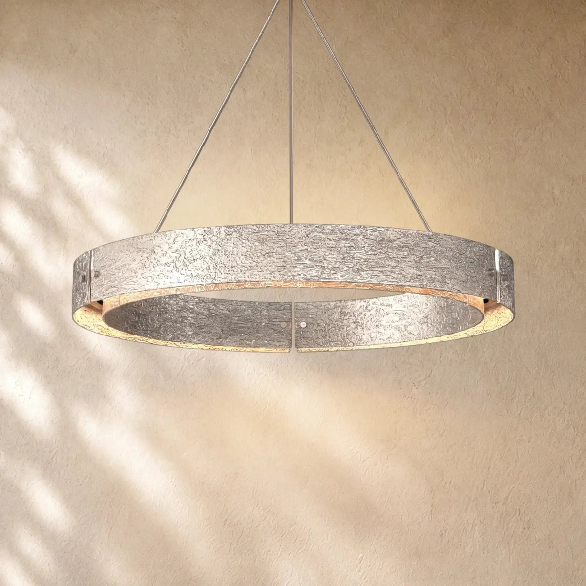 Vilary Round Chandelier - Pewter / 48’’