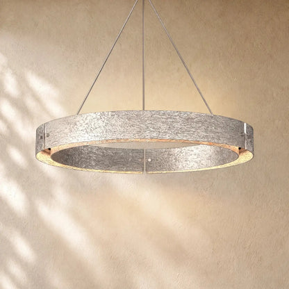 Vilary Round Chandelier - Pewter / 48’’