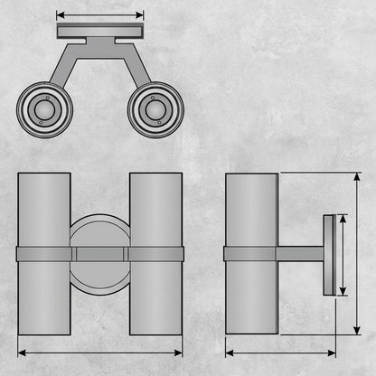 Voltaire Double Sconce